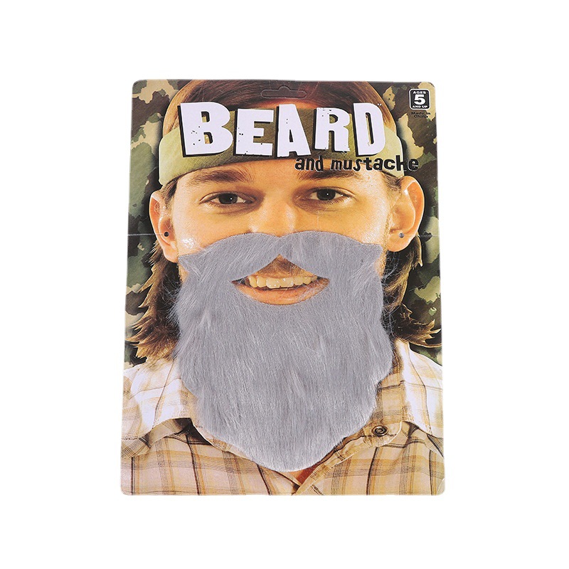 Barba Falsa Estilo Bigote para Disfraces de Tela para Fiestas de Disfraces y Eventos image 7