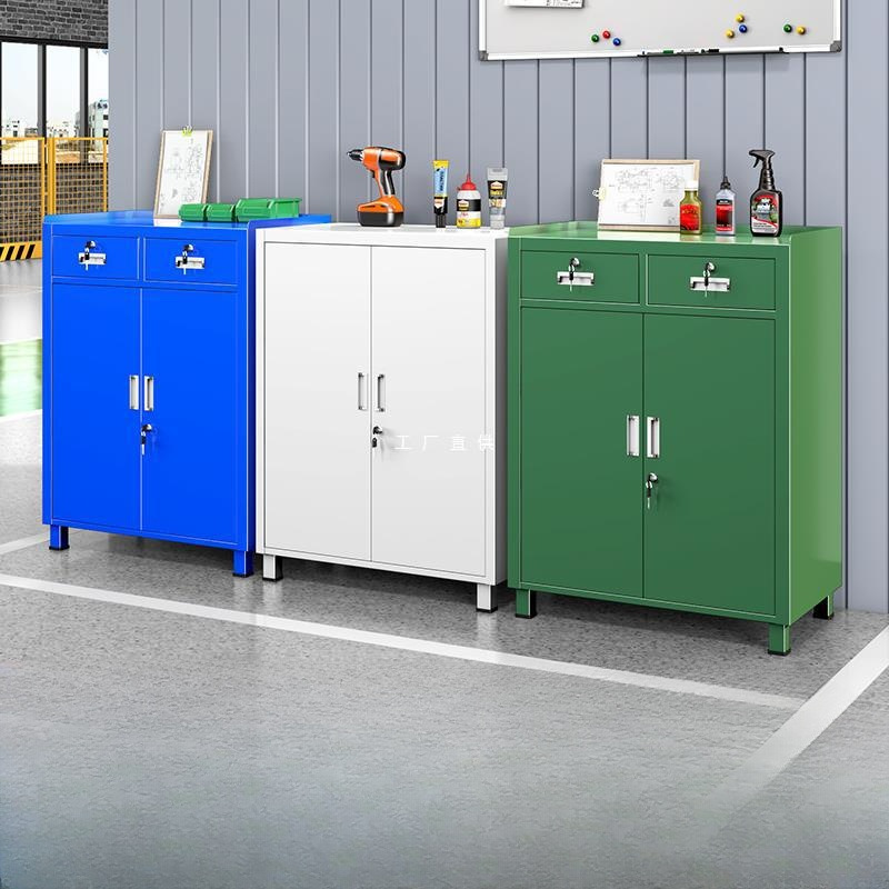 重型工具铁皮柜工厂车间收纳柜五金储物柜抽屉带轮移动多层工具车