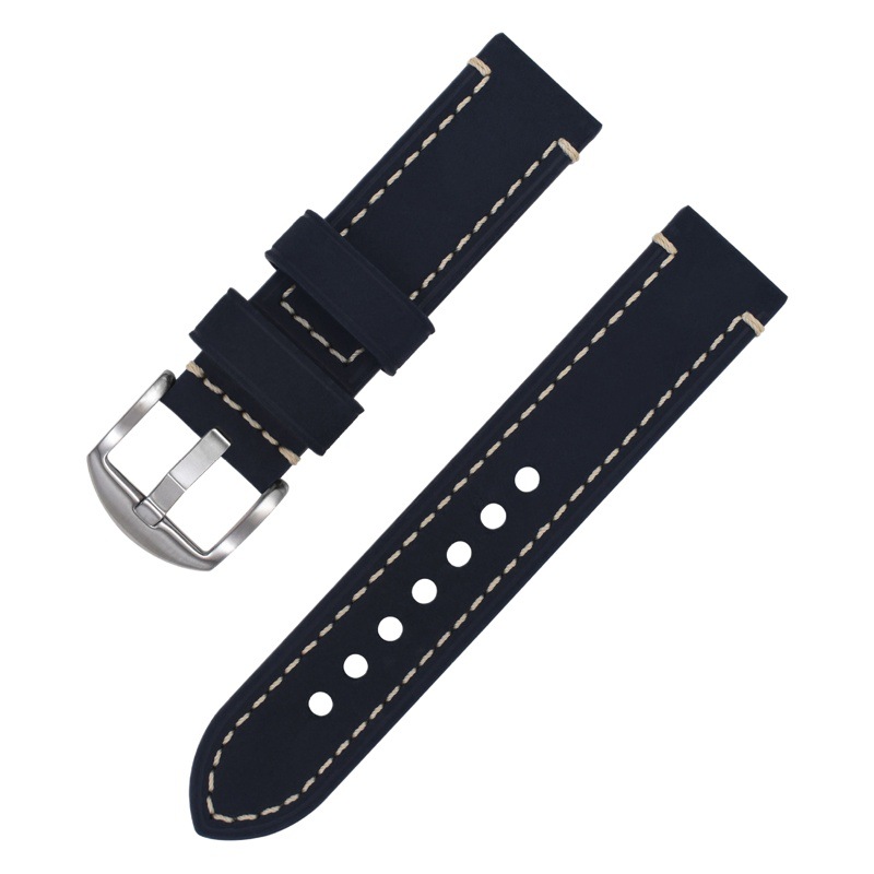 Factory cowhide watch strap head layer Crazy Horse leather strap gt2 fat sea card to watch leather strap