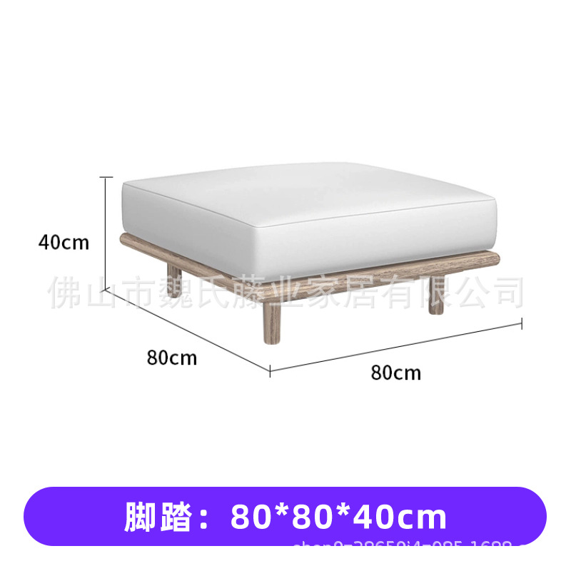 Sofá de tejido de cuerda al aire libre a prueba de agua y protección solar villa patio sofá de vid de madera sólida sofá de esquina combinación de mesa de té