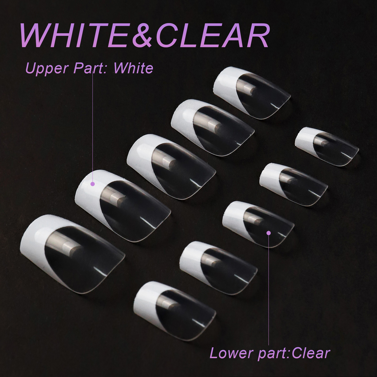 Style Simple Couleur Unie Plastique Ongles Correctifs display picture 4