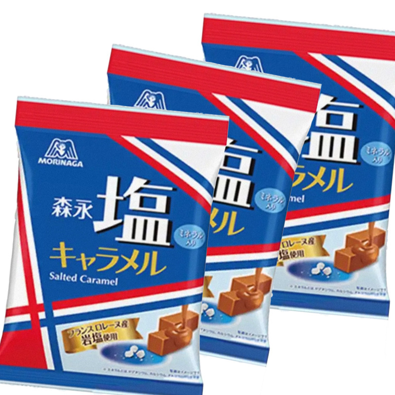 日本森永岩盐太妃糖83g 香浓焦糖奶糖太妃糖淡咸味零食巧克力喜糖