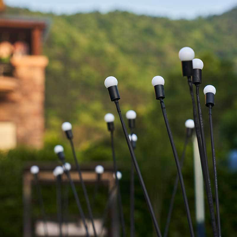 Lámpara de luciérnaga solar atmósfera al aire libre patio césped creativo plug-in lámpara de jardín decoración de jardín lámpara de paisaje