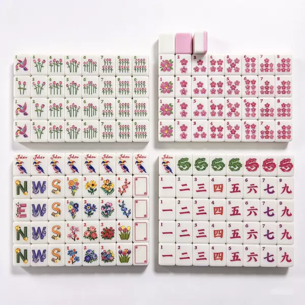 American Mahjong cross-border custom-made melamine American Mahjong acrylic hand-painted American-style hand-crafted mahjong