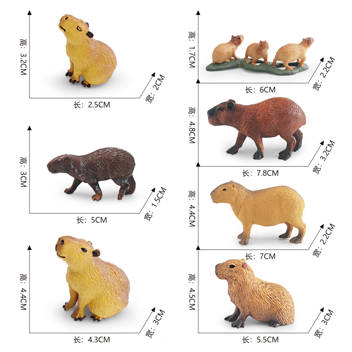 Simulación transfronteriza de animales forestales modelo de delfín de agua cognitivo infantil delfín de agua decoración de plástico estático juguete de decoración de mesa