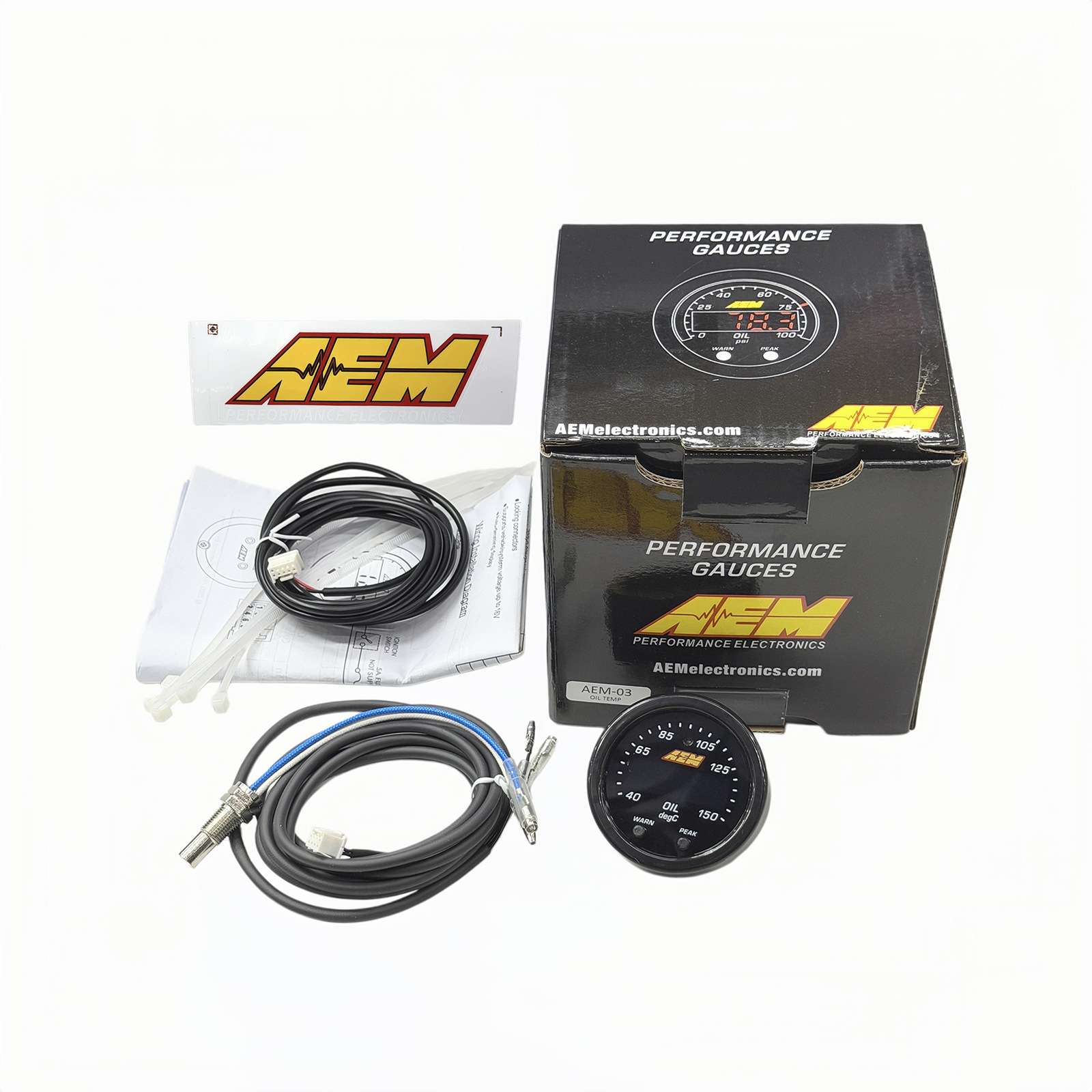 Car Modification Turbo Gauge 52mm Second Generation Aem Air-Fuel Ratio Gauge with Oxygen Sensor Set Lsu4.9