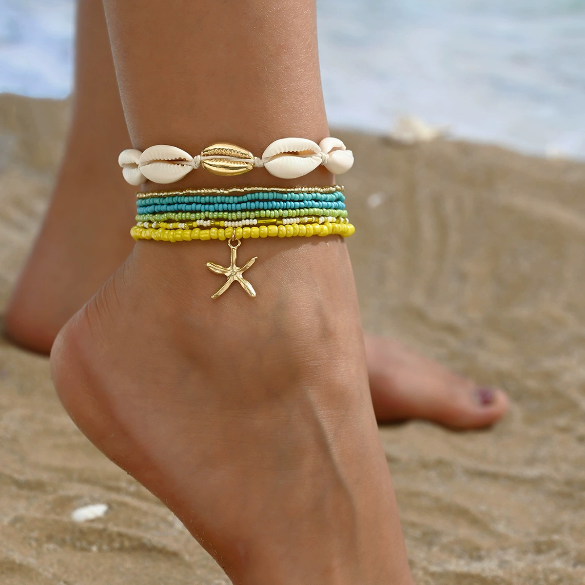 (), морская anklet браслет, Amazon, европейский стиль