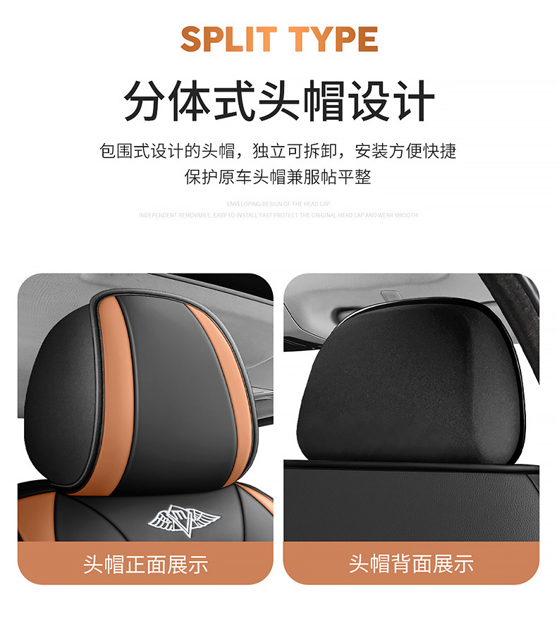 Cross-Border Foreign Trade All-Season Universal Summer Full-Cover Seat Cover, Ventilated and Breathable Leather Seat Cushion, New Full-Cover Car Seat Cover