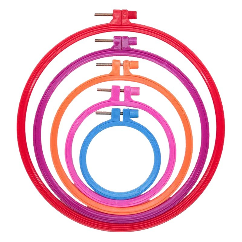 Фабрика прямая вышивка цветная вышивка колечка 7-28CM вышивка крестом пластиковая вышивка круг наряд тычка музыка вышивки сарай