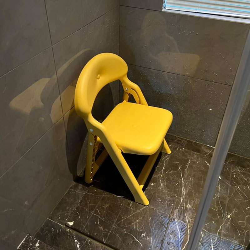 Taburete pequeño, taburete bajo, silla de respaldo, baño infantil, asiento de respaldo para bebés, silla de plástico gruesa