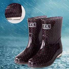 吴川市塑料鞋时达雨鞋女款中筒雨靴轻便水鞋防滑水靴厨房防水胶鞋