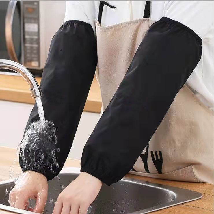 Waterproof Sleeves, Extended for Men and Women, Work Life, Oil-Proof Black Sleeves, Stain-Resistant Sleeves, Student Sleeves, Hand Sleeves