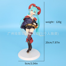 初音未来仙境可爱穿靴子的猫童话初音美少女盒装手办模型摆件公仔