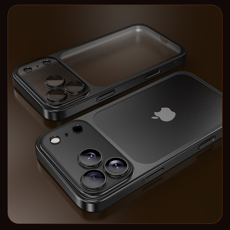 适用于iPhone17promax手机壳苹果新款电镀轻薄全包镜头17磨砂散热|undefined