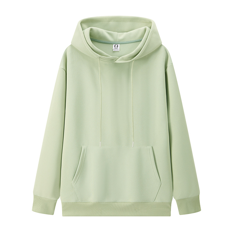 320 gramos de hombros sueltos camiseta encapuchada de color sólido chaqueta de equipo personalizada camiseta publicitaria de manga larga logo personalizado