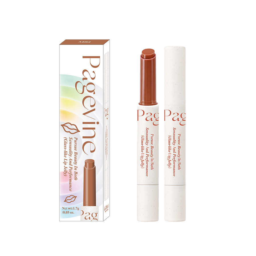 Cross-border PAGE VINE Lipstick transparente con brillo de agua, labios brillantes, maquillaje perlado, no es fácil de descolorar y blanquear. image 5