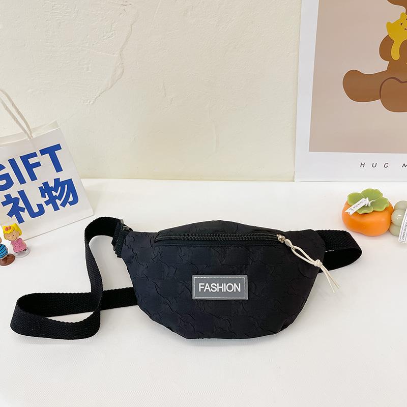 Nuevo estilo tablero de cuadros estilo occidental chico bolsa de mensajero de los niños de moda fresco bolsa de viaje pequeña mochila chica lienzo bolsa de pecho