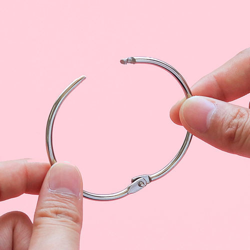 Loose-leaf ring iron ring buckle binding ring card ring coil ring iron ring book ring loose-leaf ring card word card plastic puncher