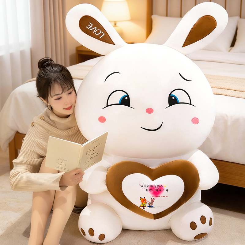 Corazón encantador muñeca de conejo muñeca de tela muñeca de corazón de niña muñeca de cumpleaños novia confesión regalo