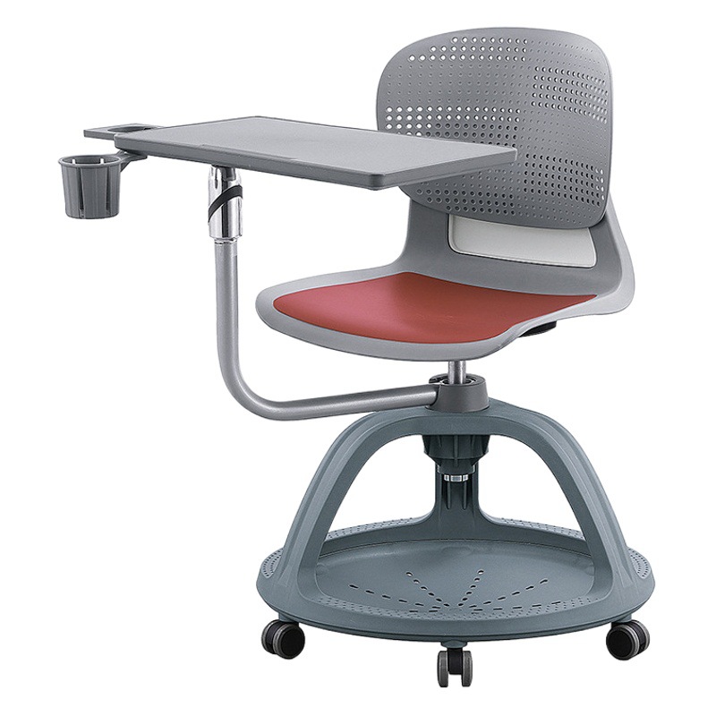 Silla de entrenamiento con tablero de escritura Silla de disco Silla de estudiante de respaldo de plástico integrado multifuncional Silla de discusión de aula inteligente image 1
