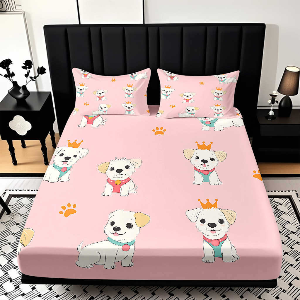 TEMU / JIT Transfronterizo para dibujos animados lindos cachorros cama de piel de cama de cama de cama de cama para diseñar