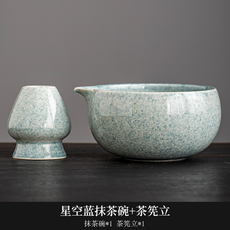 越境抹茶茶碗セットツール百本立陶器日本茶碗攪拌器茶筅窯変器具窯変釉|undefined