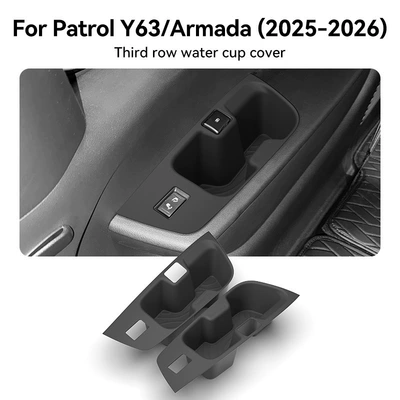 Suitable for 26 models of Patrol Anti-slip mat - 26-models-of-patrolamanda-three-row-side-cup-holders