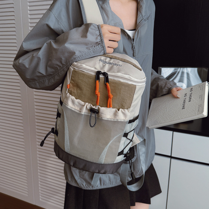 Mochila de Senderismo y Montañismo de Nylon Transpirable para Deportes al Aire Libre