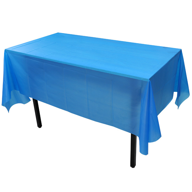 Casual Style Birthday Casual Solid Color Plastic Housewarming Party Birthday Tablecloth