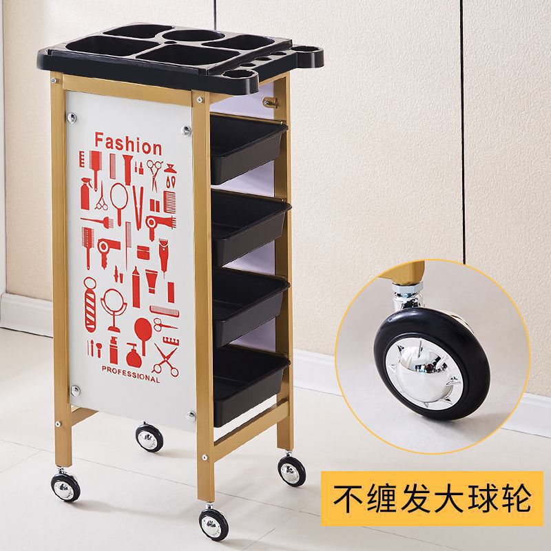 Carro de belleza, cochecito de peluquería, cochecito de peluquería, carro de herramientas, carro de barra de cinco capas, carro de peluquería, armario de herramientas de peluquería
