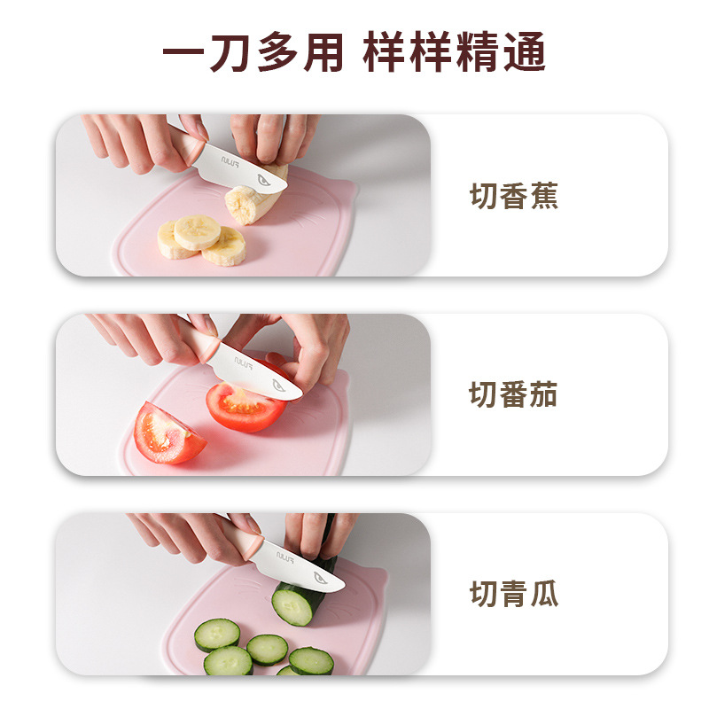 Cuchillo de corte de verduras para niños cuchillo de frutas para niños mano bebé mini cocina de educación temprana cuchillo para niños pequeños cuchillo no