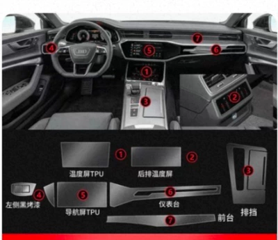 Car interior film: Interior Sticker Modified Transparent Protective - 1-full-set-of-interior-film