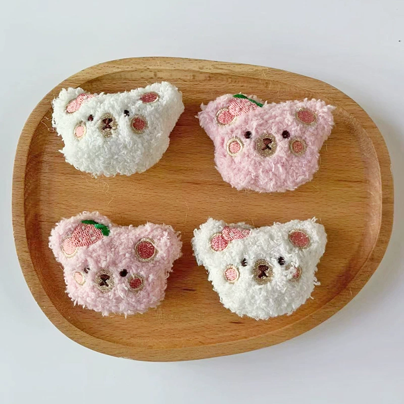 Плюшевая кукла-мультфильм, шапка, детские украшения, носки, аксессуар, материал, новая коллекция, с маленькими медведями, детская одежда