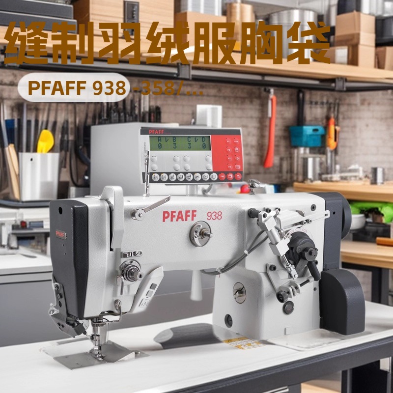 百福高速曲折缝纫机｜之字形｜锯齿形缝纫机｜缝制羽绒服胸袋