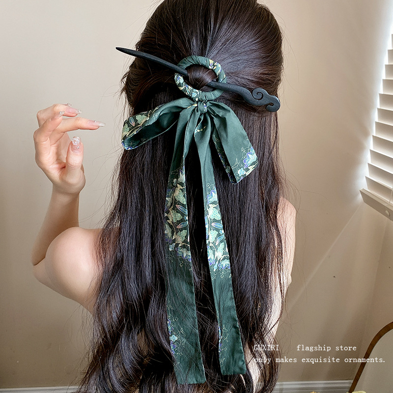 Nuevo estilo chino de 1000 caracteres correa de pelo para mujeres estilo antiguo de alta calidad correa de pelo pin de pelo 2025 nuevo vestido de cara a caballo vestido chino tocado