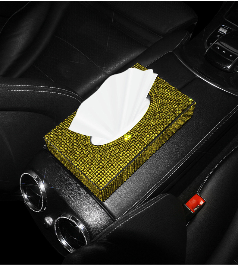 Creative Car Sun Visor Tissue Holder, Leather Dashboard Hanging Tissue Box, Car Armrest Tissue Box