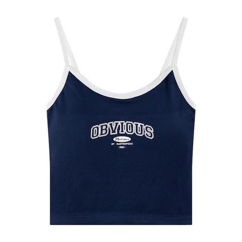 American retro letter suspender strap bra underwear fixed cup inner one-piece gathering and outer wear versatile breast wrapping for women