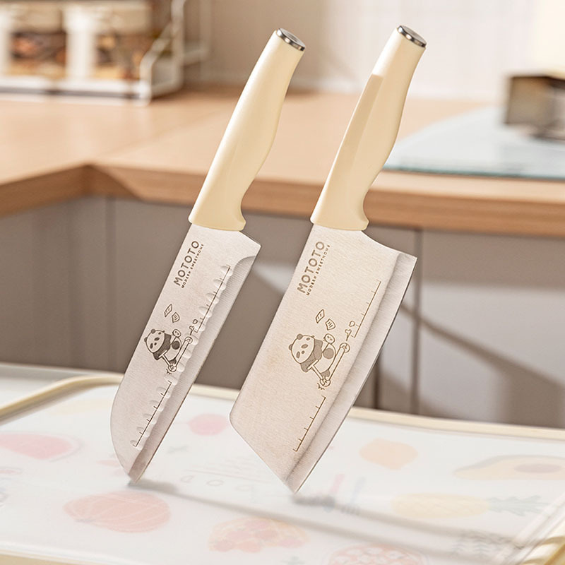 摩登主妇mototo熊猫菜刀家用厨师刀切片切菜刀切肉水果刀厨房刀具