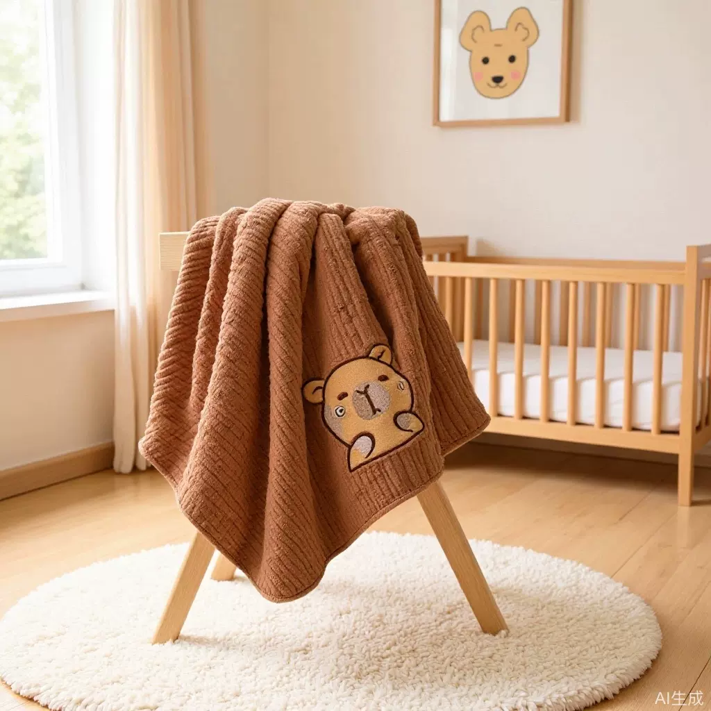 毛巾浴巾套裝两件套可爱卡皮巴拉洗脸家用卡通洗澡沙滩珊瑚绒