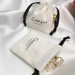 帆布束口收纳袋便携创意文字祝福小礼品袋元旦伴手礼包装袋