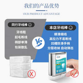 荣俏牙线棒牙线定制自动牙线盒oem牙线签一次性牙线牙签牙线盒
