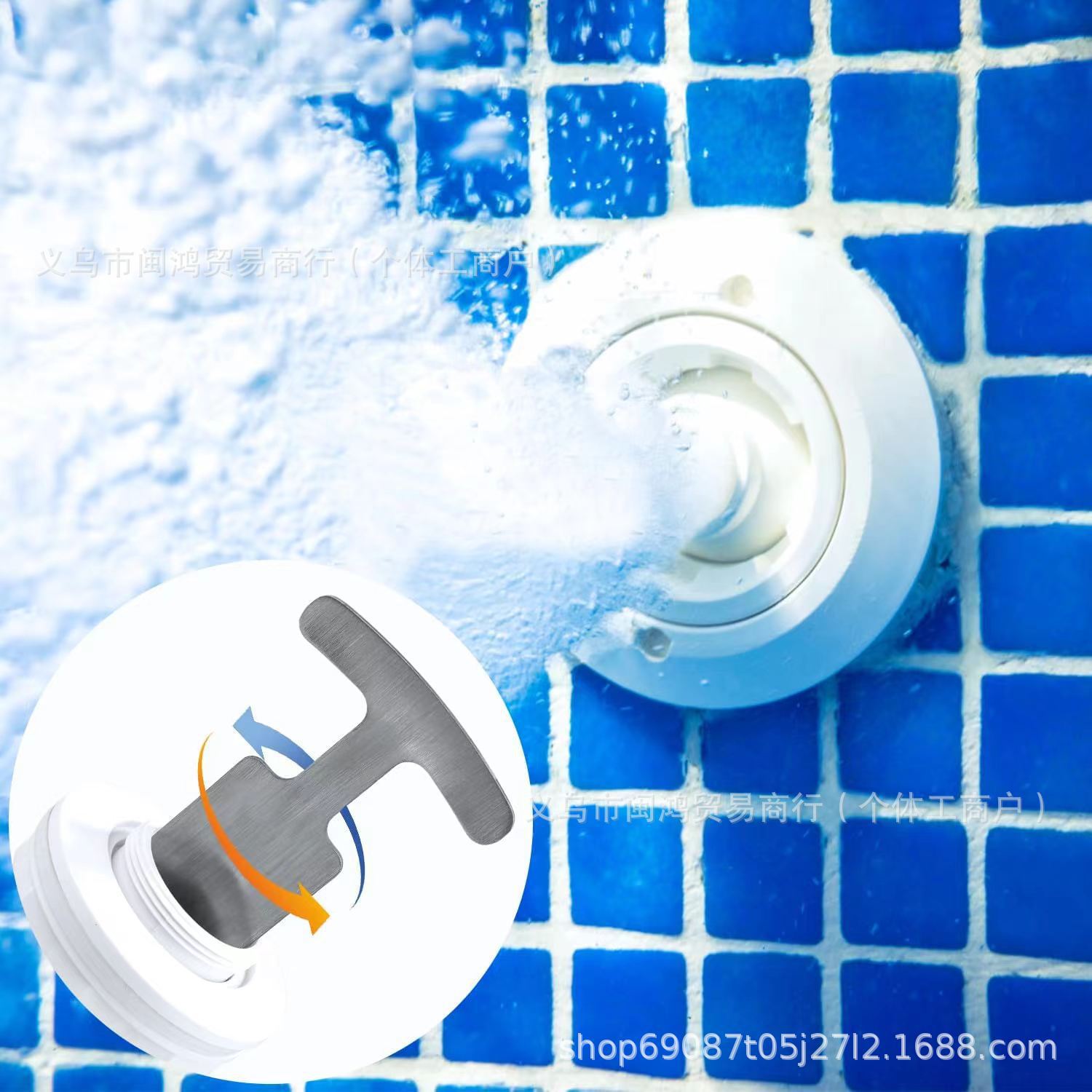 跨境新品Pool Piug Removal Tool 不锈钢游泳池塞拆卸工具 浴缸水