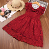 Summer dress, children's clothing, with short sleeve, western style