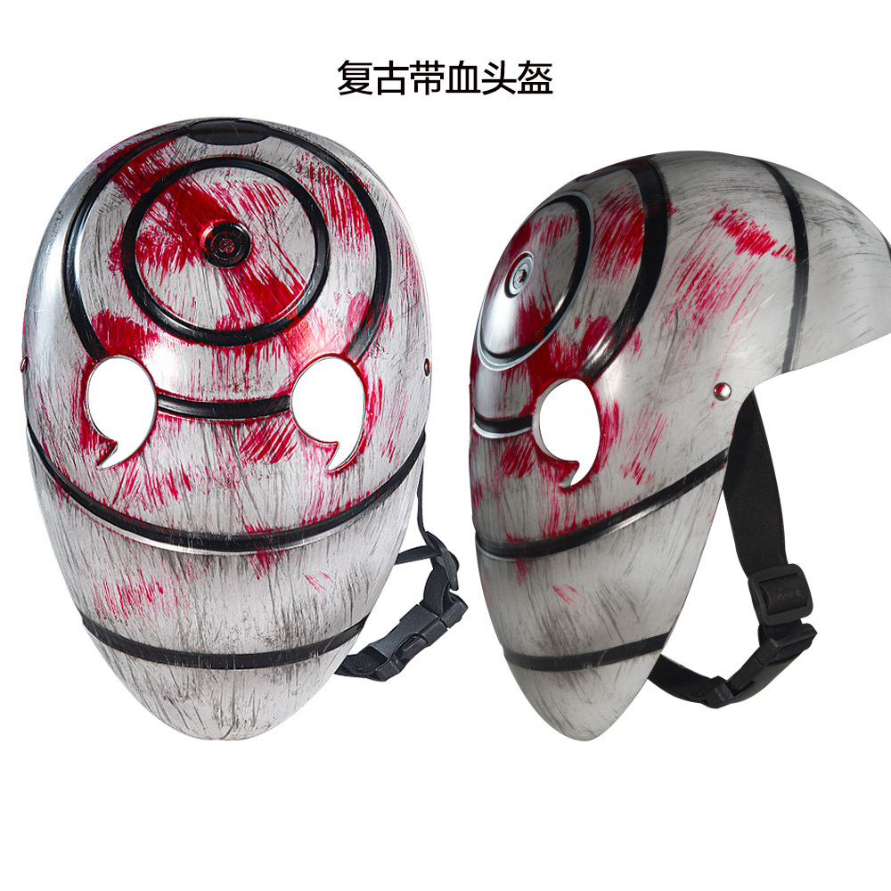 Escritura de cicatrices, casco de ojo de rueda, pulsación táctil, luminiscencia, batería propia, máscara blanca de tierra, accesorios cos image 7