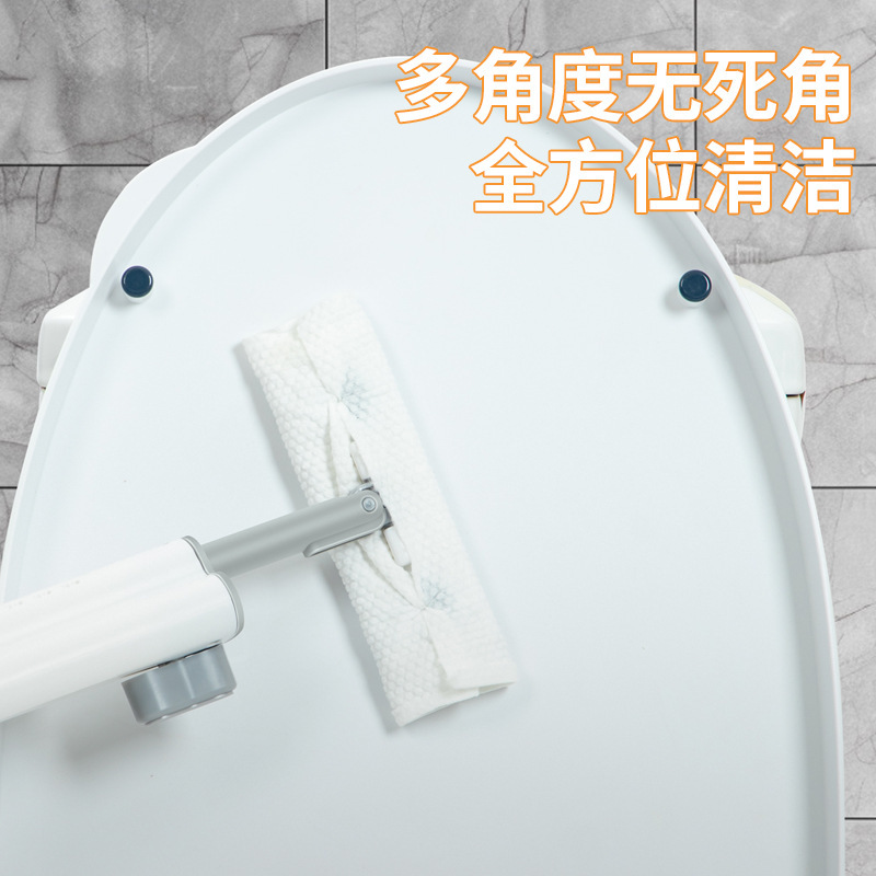 爆款清扫桌面迷你小拖把厨房清洁免手洗省力拖把可夹洗脸巾一拖净|undefined