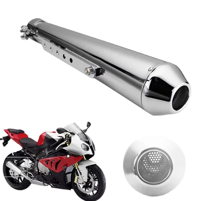 Exhaust pipe retro fish-head motorcycle with