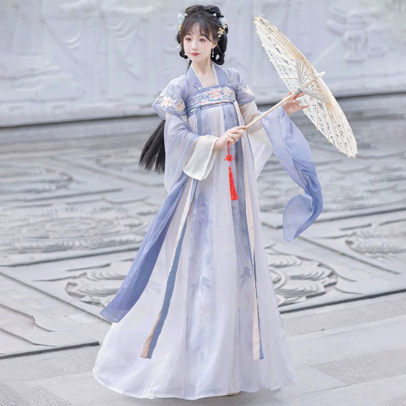 Оригинальный костюм Hanfu Tang Qi грудь юбка стройная юбка с вышивкой