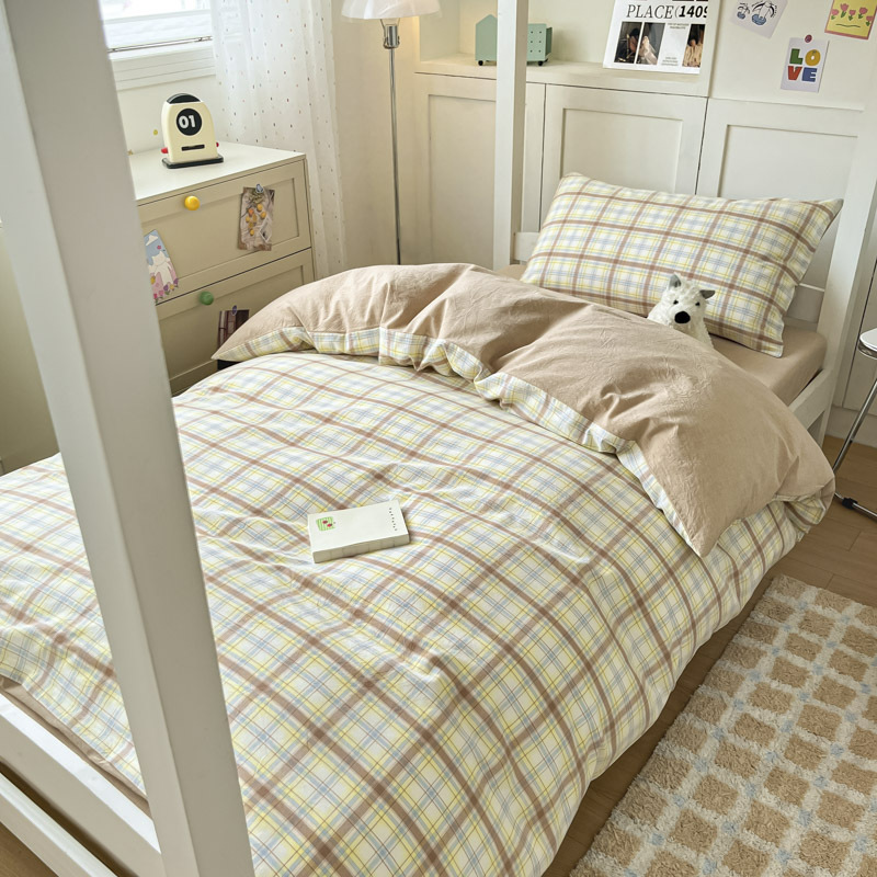 Temporada de estudiantes Sábanas de dormitorio de estudiantes Juego de tres piezas Dormitorio de estudiantes Funda de edredón individual Dormitorio Juego de sábanas para literas