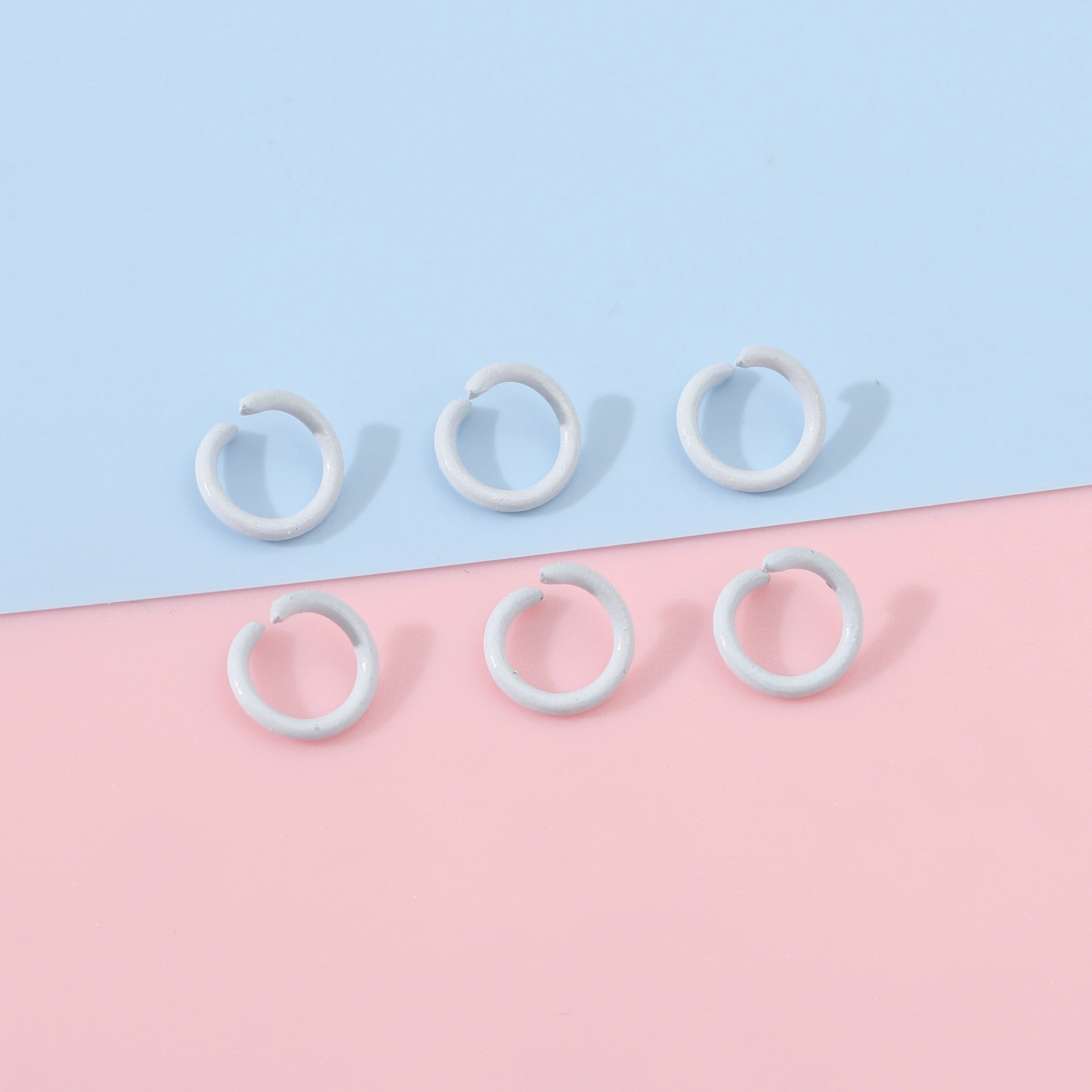Гравированные металлические соединители, 50 шт, диаметр 8 мм, assorted colors, ручная работа