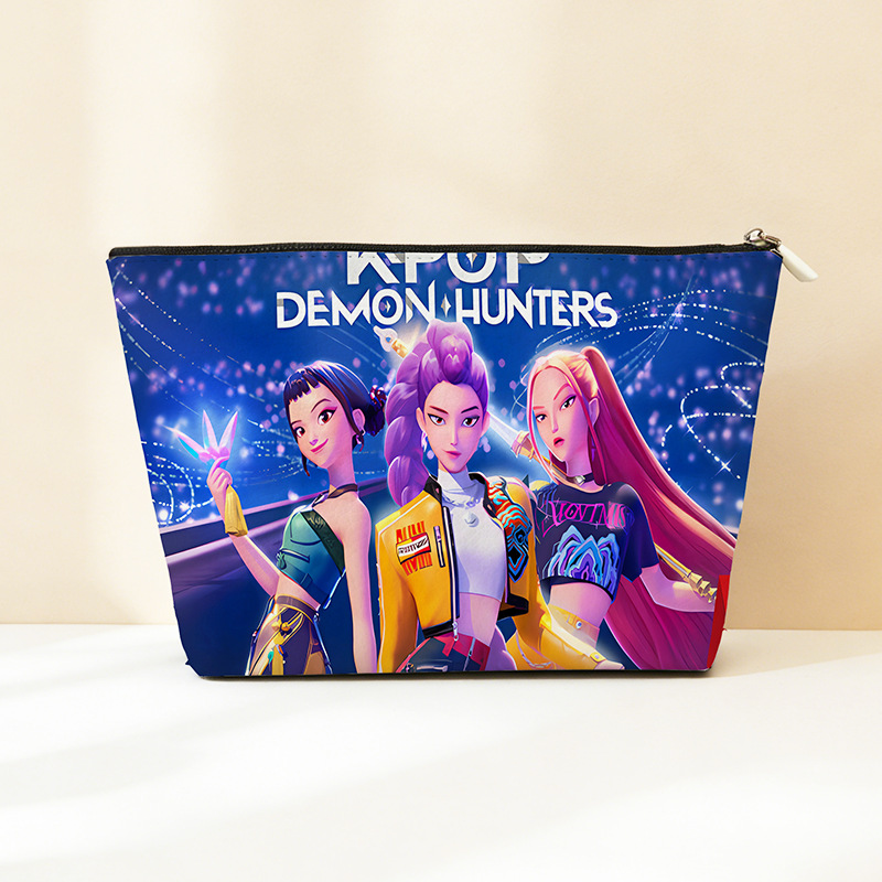 Explosión transfronteriza PU cuero caza de brujas bolsa de almacenamiento impermeable bolsa de maquillaje portátil bolsa de almacenamiento con cremallera bolsa pequeña